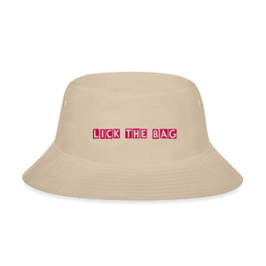 “Lick The Bag” Bucket Hat Bunny - cream