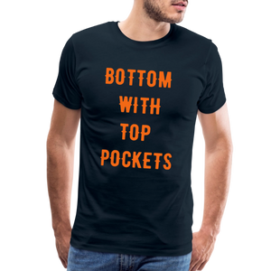 Bottom w/ Top Pockets - Men's Premium T-Shirt - deep navy