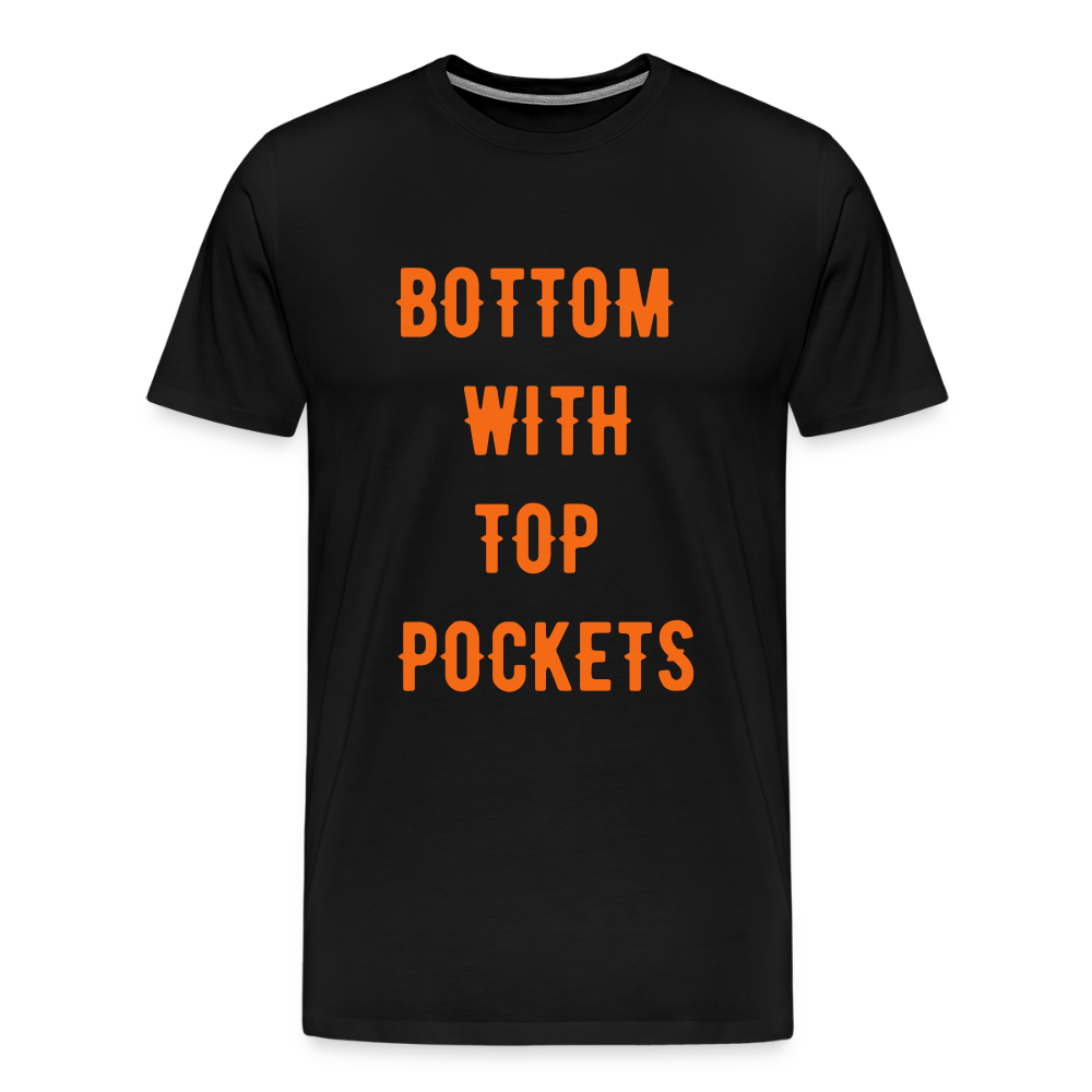 Bottom w/ Top Pockets - Men's Premium T-Shirt - black