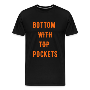 Bottom w/ Top Pockets - Men's Premium T-Shirt - black